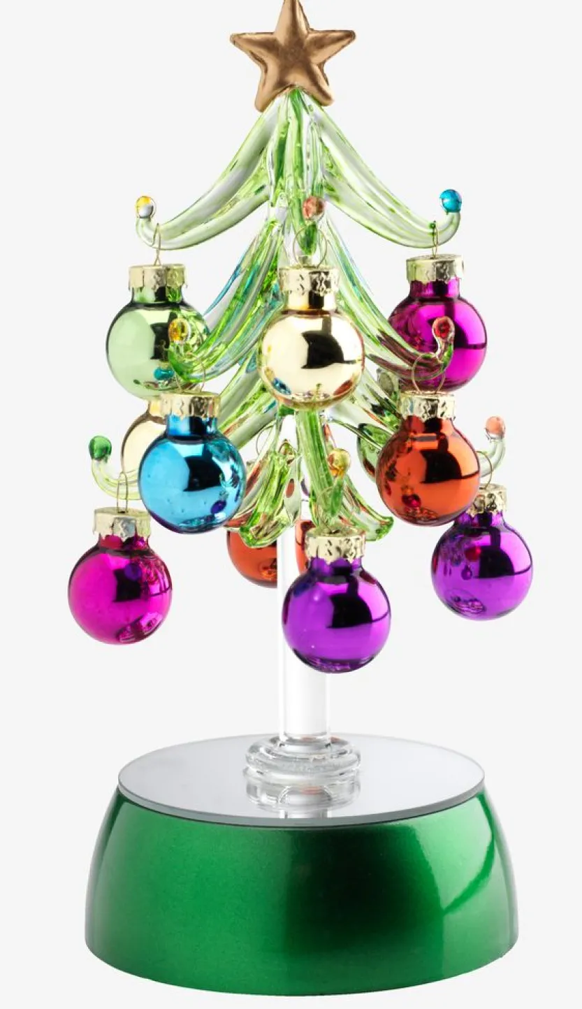 Kerstboom AURBODA Ø8xH18 cm met LED