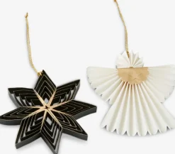 Kerstdecoratie EILAT 2 stuks papier