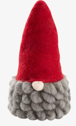 Kerstelf MUGGLESTEN H31cm grijs