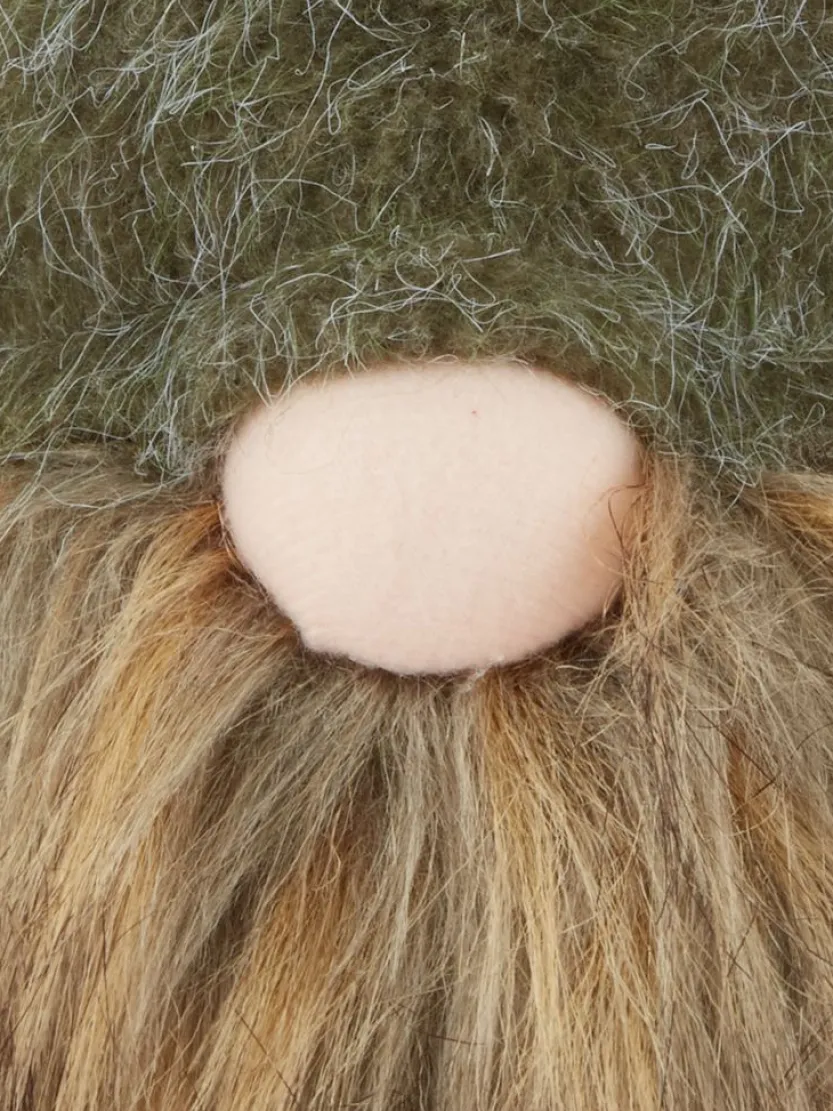 Kerstelf MUMIN B14xL9xH28cm bruin en groen