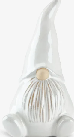 Kerstelf SVALIN B9xL8xH18 cm steengoed wit