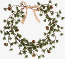 Kerstkrans BELI Ø45xH4cm dennenappels groen