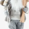 Kerstman KARNEOL B24xL15xH41cm grijs en wit