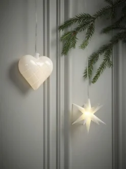 Kerstster HEULANDIT Ø12cm met LED en timer