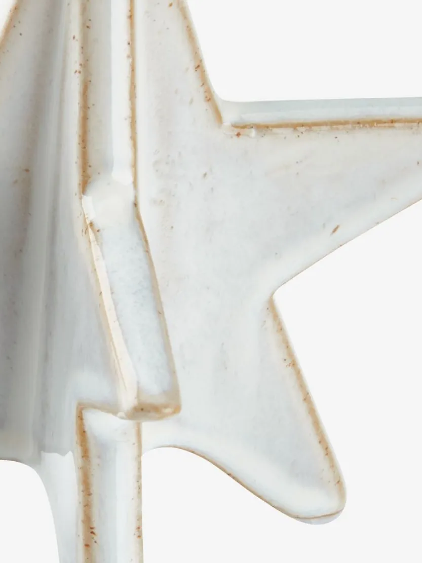 Kerstster RAV B11xL12xH11cm steengoed wit