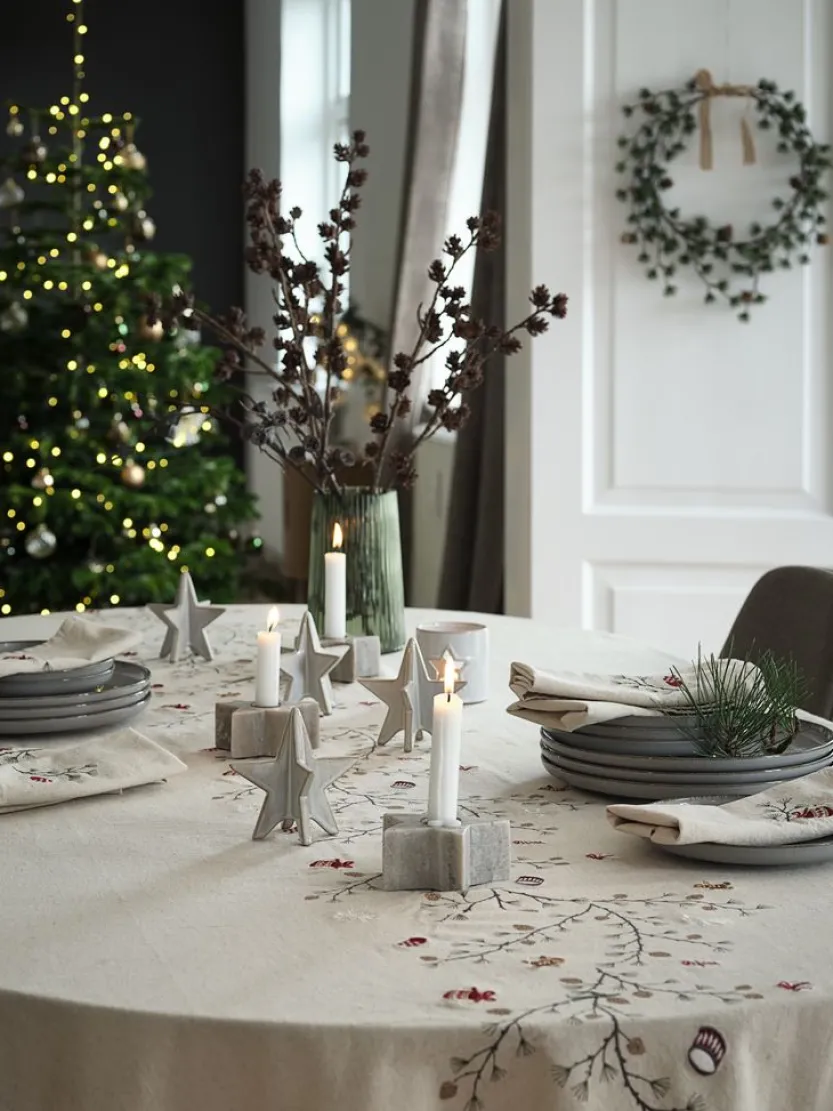 Kerstster RAV B11xL12xH11cm steengoed wit