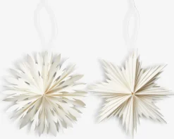 Kerstster SKRYMSLI Ø30xH8cm wit assorti