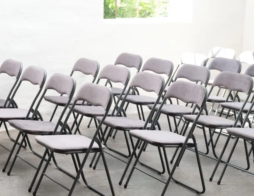 Klapstoel VOEL fluweel donkergrijs