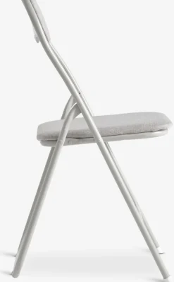 Klapstoel VOEL lichtzandkleurige stof