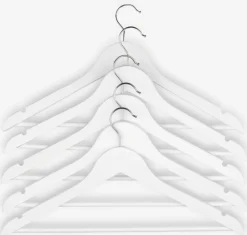 Kledinghangers HELMUT L44 cm 5 stuks wit