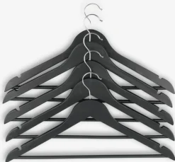 Kledinghangers HELMUT L44cm 5 stuks zwart