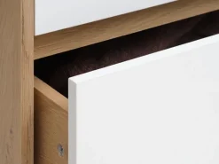 Kledingkast BILLUND 80x193 wit/eiken