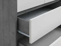 Kledingkast BILLUND 80x193 wit/beton