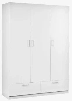 Kledingkast ELLESTED 144x200 3 deuren 2 lades wit