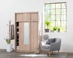 Kledingkast EVETOFTE 143x220 eiken