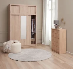 Kledingkast EVETOFTE 143x220 eiken