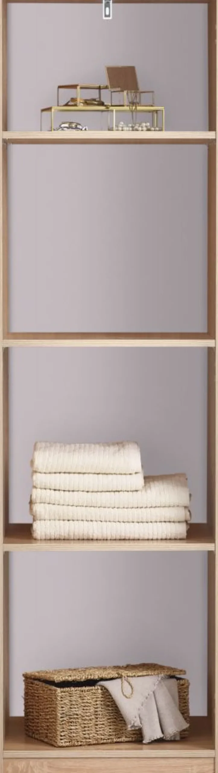 Kledingkast FANDRUP 50x176 1 deur licht eiken