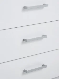 Kledingkast FANDRUP 145x176 3 deuren 3 lades wit