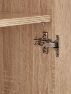 Kledingkast FANDRUP 145x176 3 deuren 3 lades licht eiken