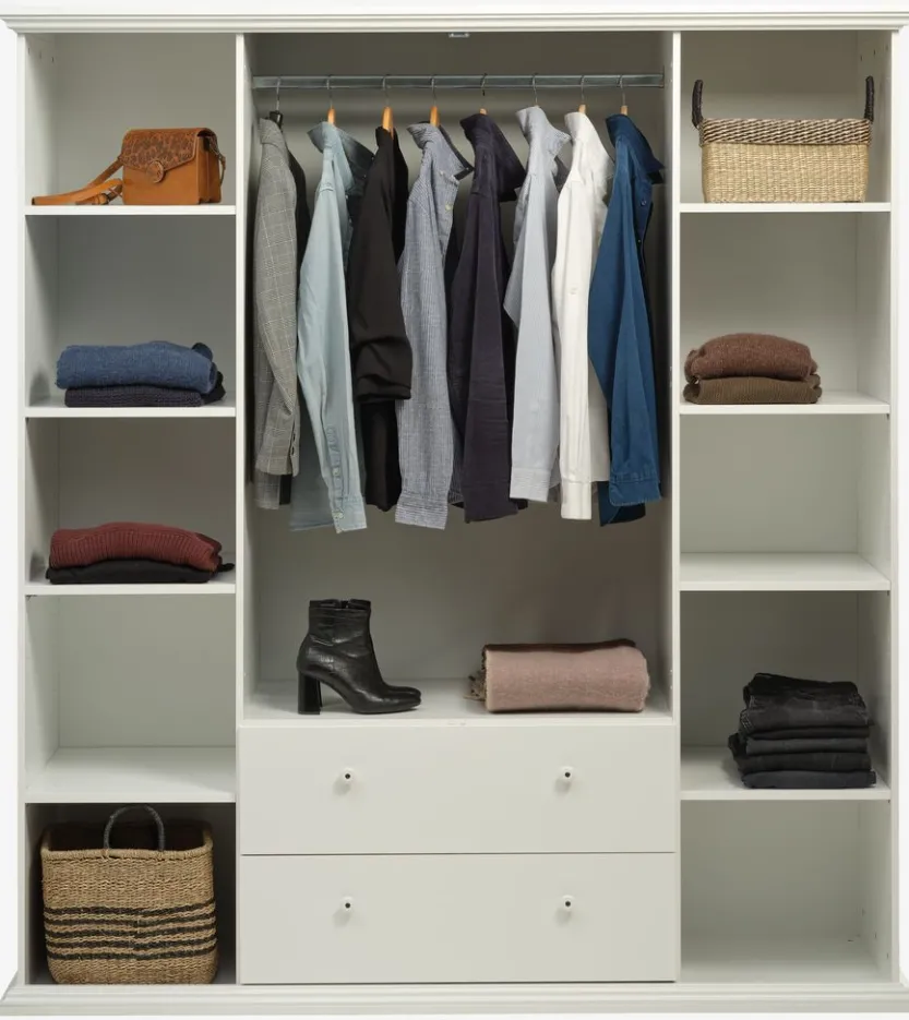 Kledingkast FREDENSBORG 183x200 wit