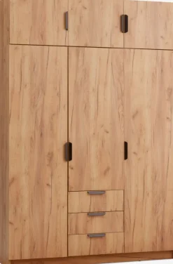 Kledingkast JENSLEV 144x176 eiken
