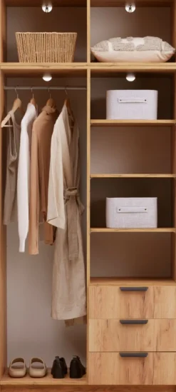 Kledingkast JENSLEV 96x176 eiken