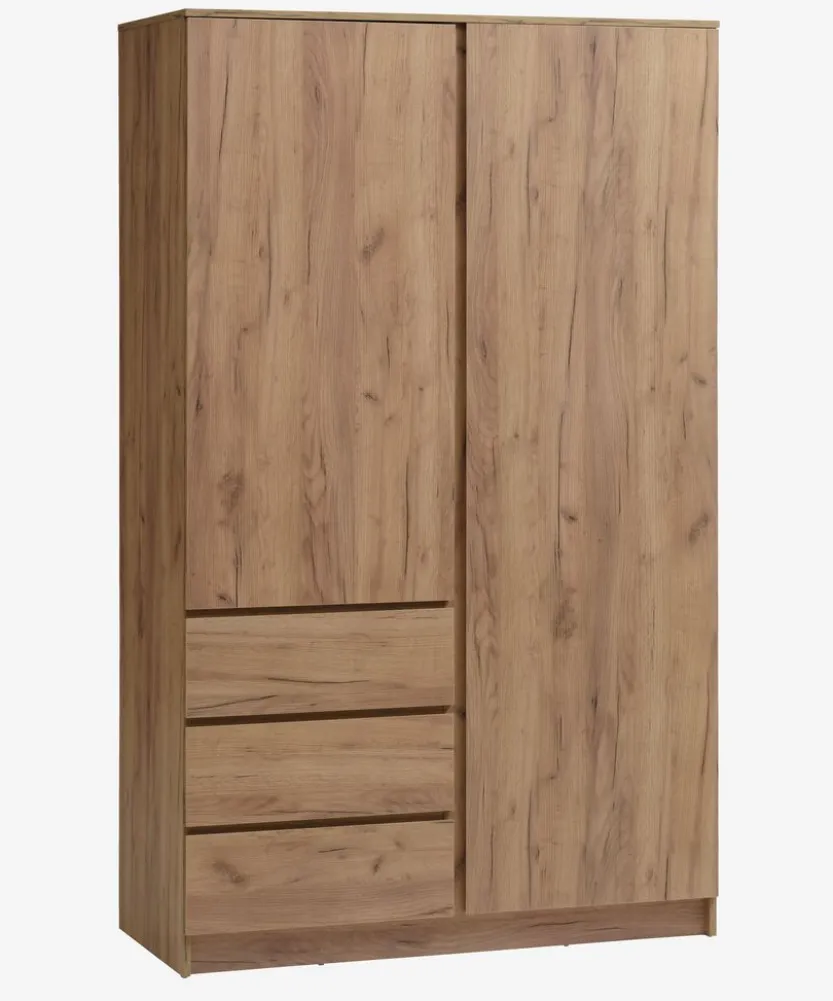 Kledingkast LIMFJORDEN 120x200 naturel eiken kleur