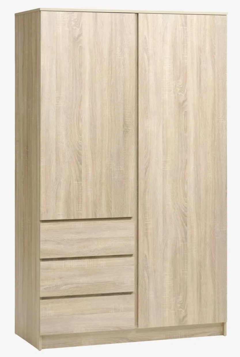 Kledingkast LIMFJORDEN 120x200 licht eiken kleur