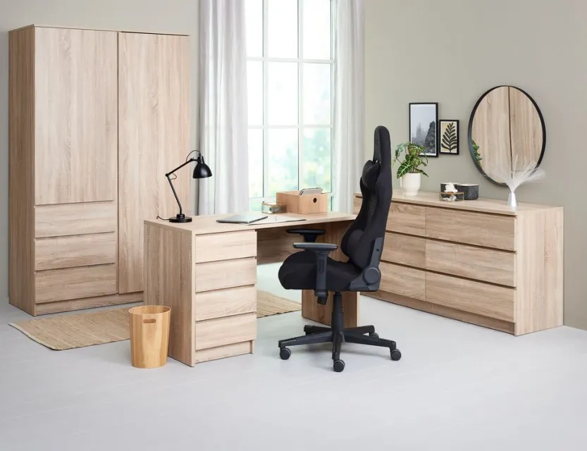 Kledingkast LIMFJORDEN 120x200 licht eiken kleur