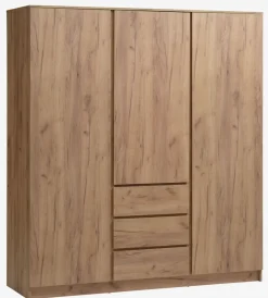 Kledingkast LIMFJORDEN 180x200 naturel eiken kleur