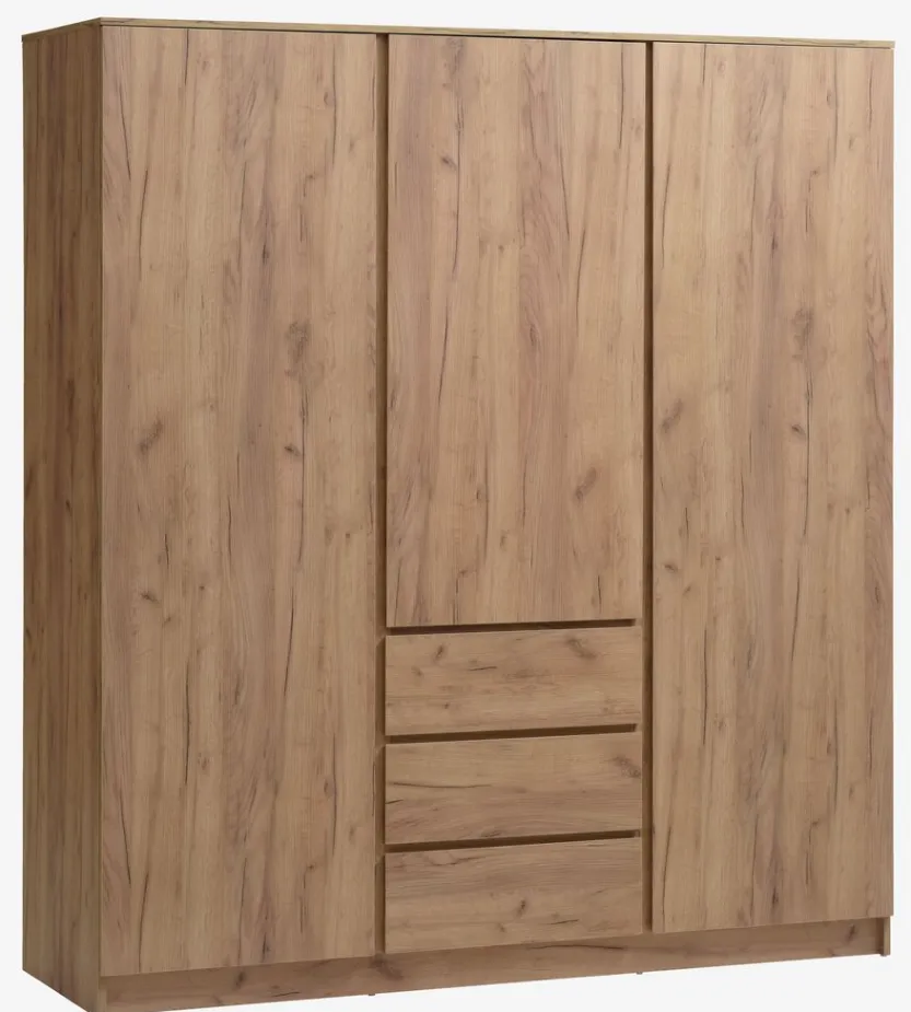 Kledingkast LIMFJORDEN 180x200 naturel eiken kleur