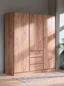 Kledingkast LIMFJORDEN 180x200 naturel eiken kleur