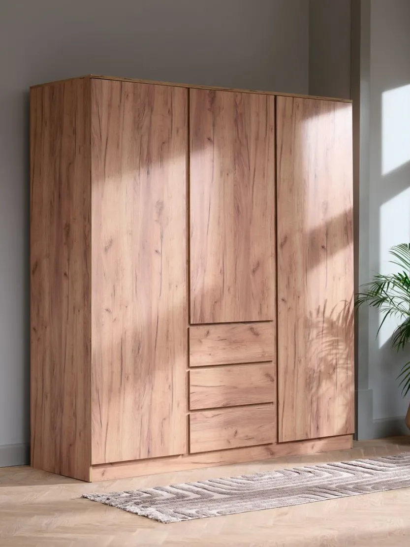 Kledingkast LIMFJORDEN 180x200 naturel eiken kleur