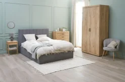 Kledingkast LINTRUP 109x220 2 deuren eiken kleur