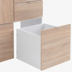 Kledingkast NAUTRUP 100x200 2 deuren eiken kleur/wit