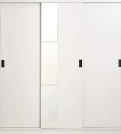 Kledingkast ODDER 179x201 met spiegel wit