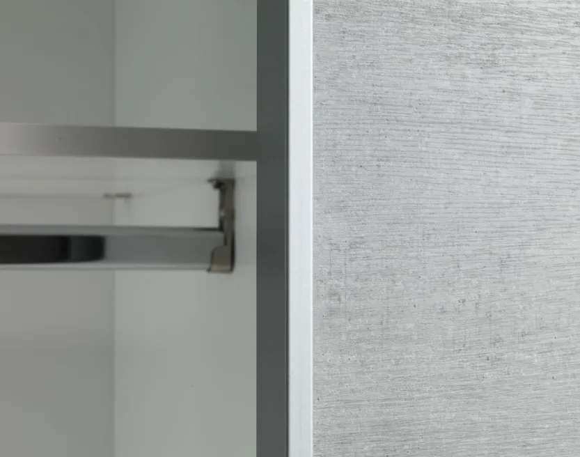 Kledingkast TARP 151x201 beton/wit