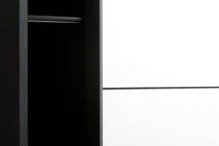 Kledingkast TARP 151x201 met spiegel zwart