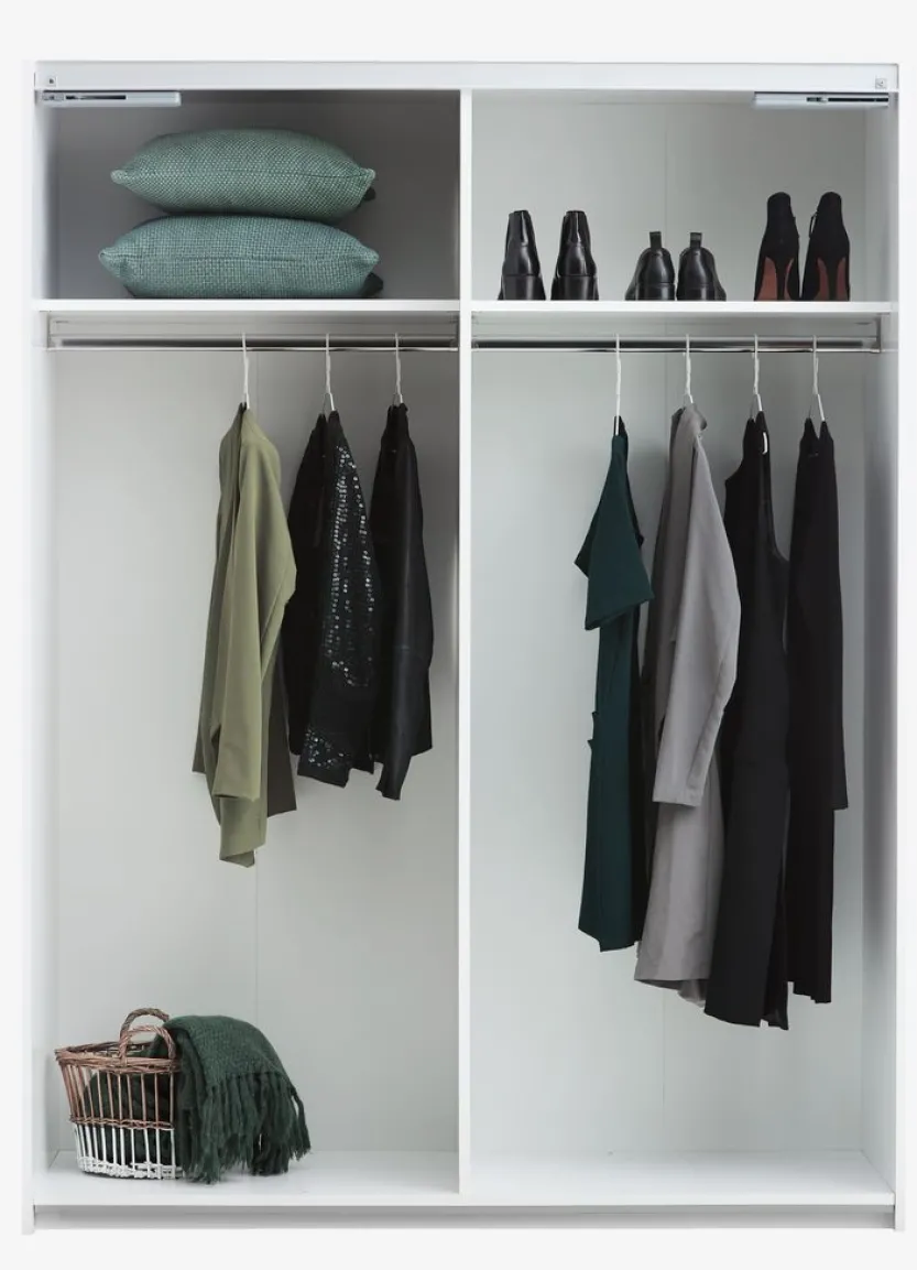 Kledingkast TARP 151x201 wit hoogglans