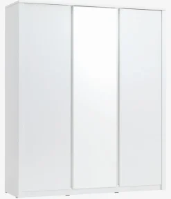 Kledingkast VEDDE 167x197 met spiegel wit