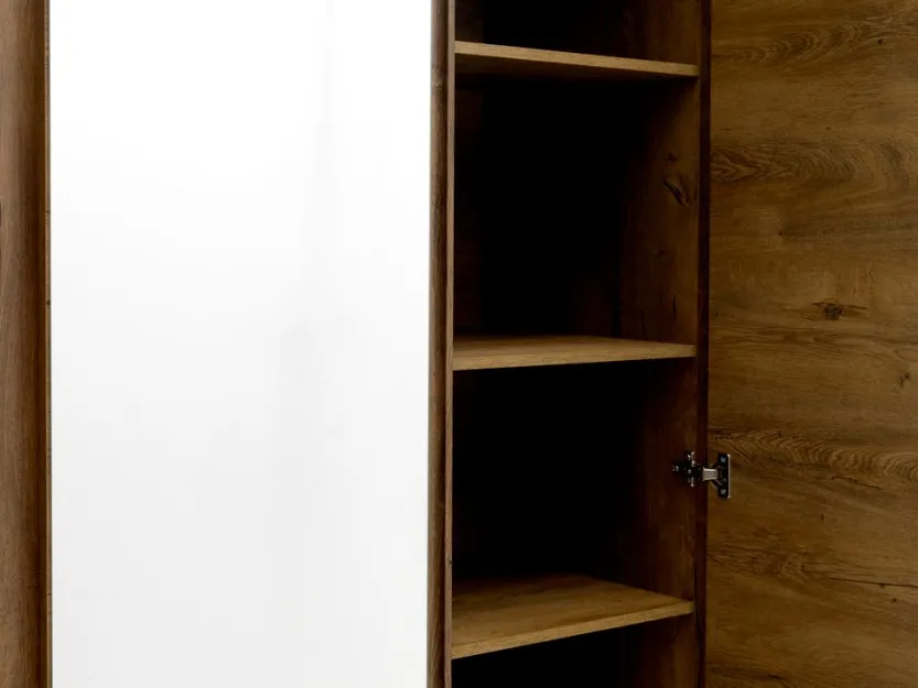 Kledingkast VEDDE 220x197 met spiegel wild eiken