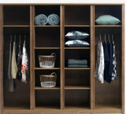 Kledingkast VEDDE 220x197 met spiegel wild eiken