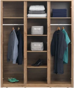 Kledingkast VEDDE 167x197 met spiegel wild eiken