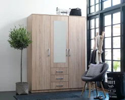 Kledingkast VELLERUP 151x200 combi eiken