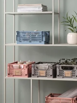 Krat MILAS B25xL34xH15 opvouwbaar koraal