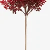 Kunstbloem JUL H33cm rood