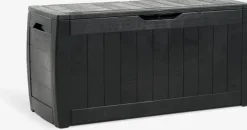 Kussenbox BISNAP B117xH58xD45 zwart