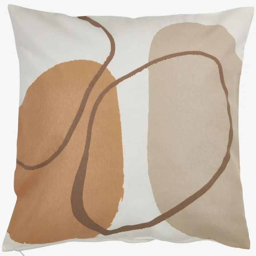 Kussenhoes POPPEL 50x50 wit/beige