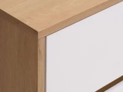 Ladekast BILLUND 3+3 lades wit/eiken