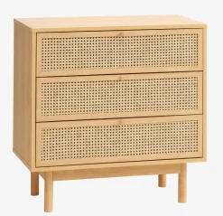 Ladekast HALMSTAD 3 lades eiken